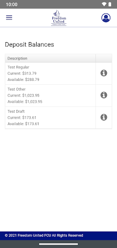 Freedom United FCU Screen 2