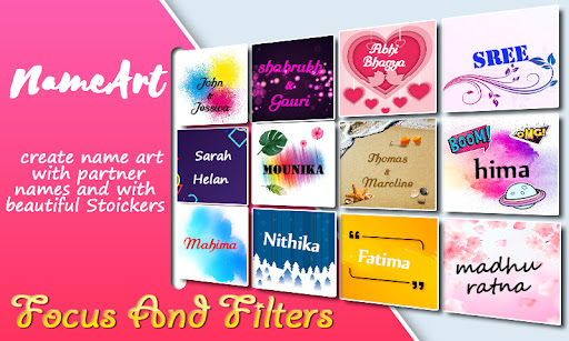 Android application Name art with photo screenshort