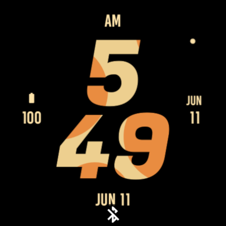 Giraffe Bold Watch Face screenshot 4