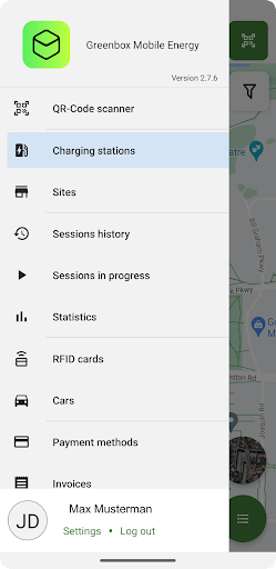 Android application Greenbox Mobility screenshort