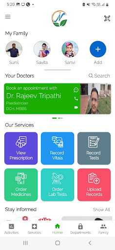 Android application Nav Jeevan Hospital screenshort