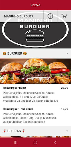 Maninho Burguer Screen 2