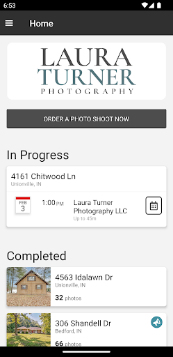 Android application Laura Turner Photography screenshort