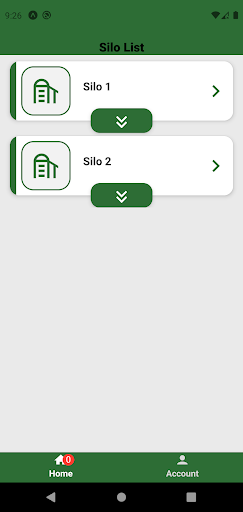 Android application Green Smart Sense screenshort