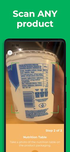 Food Check: Product Scanner Screen 2