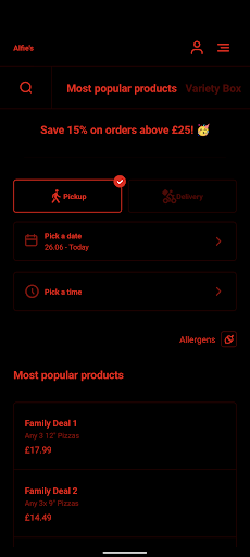 Alfies Screen 3