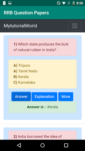 KPCL Question Papers Screen 3