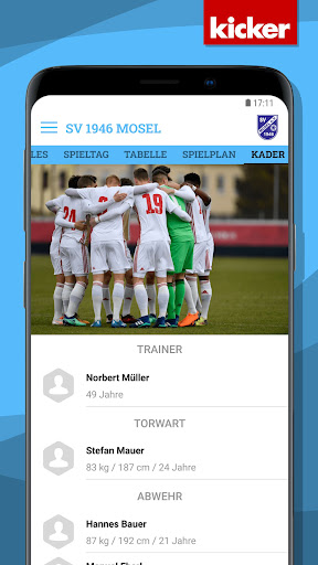 Android application SV 1946 Mosel screenshort