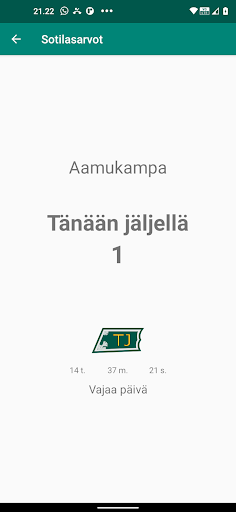 Sotilasarvot ja Aamukampa Screen 2