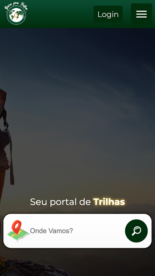 Android application Bora Pra Trilha screenshot