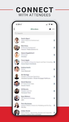 Sports Business Journal Events Screen 2