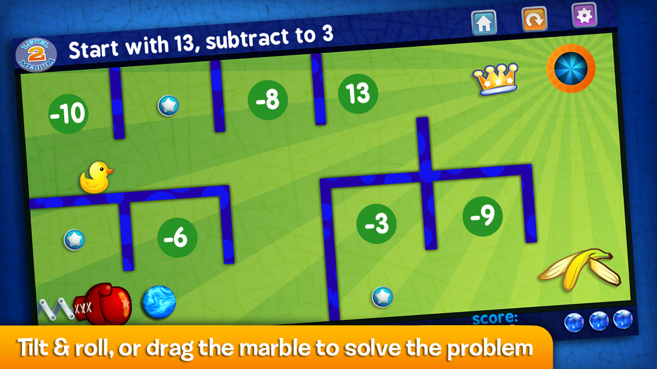 Android application Marble Math Junior screenshort