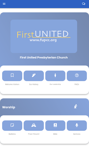 Android application First United screenshort