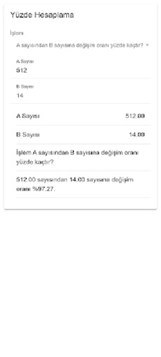 Yüzde Hesaplama Screen 3