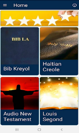 Android application Bib La an Kreyol screenshort
