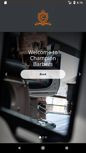 Android application Champion Barbers screenshort