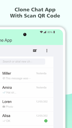 Web Clone App - Dual Chat Screen 2