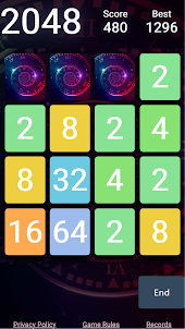2048 Puzzle Merge Numbers Game