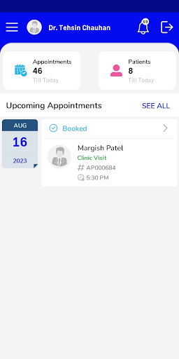 Android application Aleaqmcure Doctor App screenshort