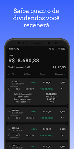 FII Rank - Fundos Imobiliários Screen 3