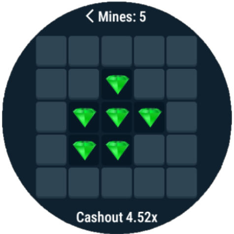 Mines Wear OS Screen 2