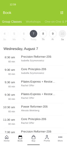 Retrofit Pilates Screen 2