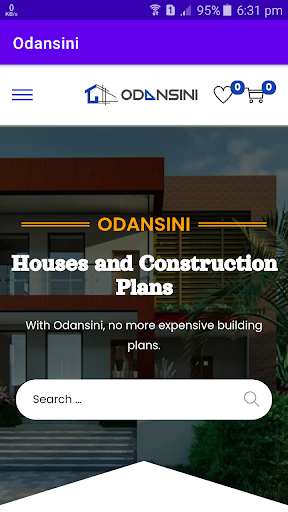 Android application Odansini: House Plans Market screenshort