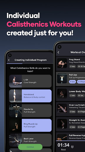 Android application Simple Calisthenics Workouts screenshort