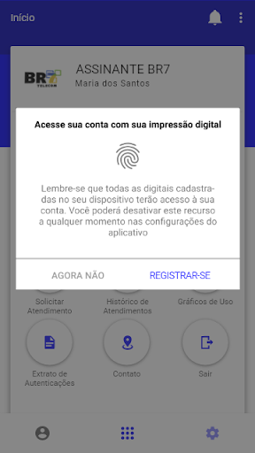 Android application CENTRAL ASSINANTE BR7 screenshort