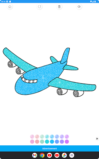 aircraft coloring book Screen 3