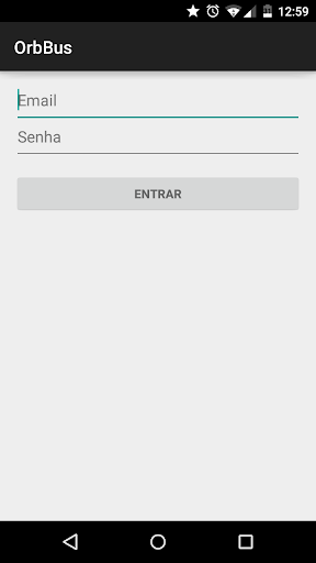 Android application OrbBus Passageiro screenshort