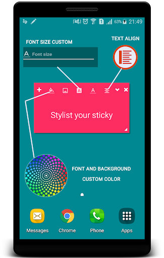 Android application Sticky Notes Pro screenshort