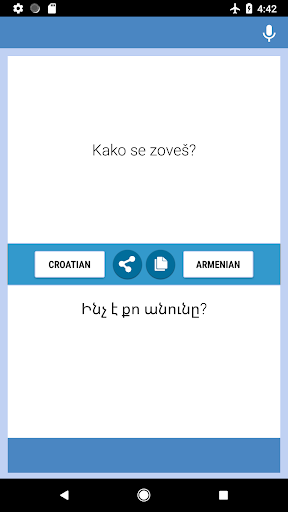 Android application Croatian-Armenian Translator screenshort