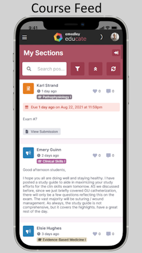 Android application eMedley screenshort