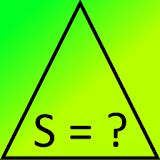 Area of ​​a triangle formula icon