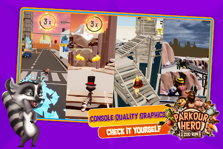 Download Parkour Hero – Animal Runner 3 MOD APK (Unlimited Money, Unlocked) Hack Android/iOS 4