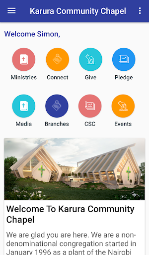 Android application Karura Community Chapel screenshort