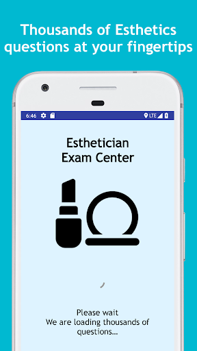 Android application Esthetician Exam Center: State screenshort