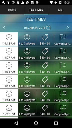 Canyon Springs Golf Tee Times Screen 3