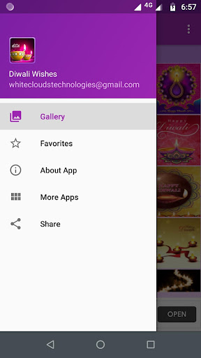 Android application Diwali Wishes Gallery screenshort