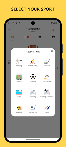Android application Winner - Tournament Maker App screenshort