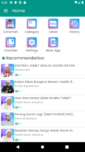 Android application Ceramah Ust Abdul Somad LC, MA screenshort