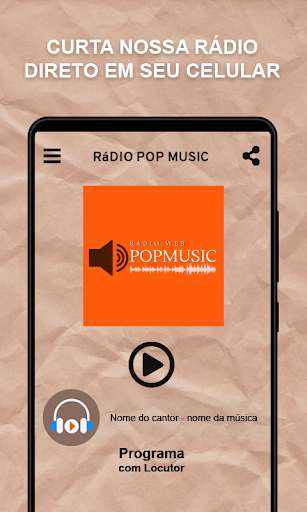 Android application Rádio Pop Music screenshort