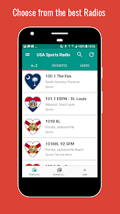 USA Sports Radio Tangkapan layar