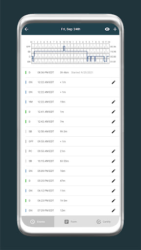 Android application Orient Star ELD screenshort