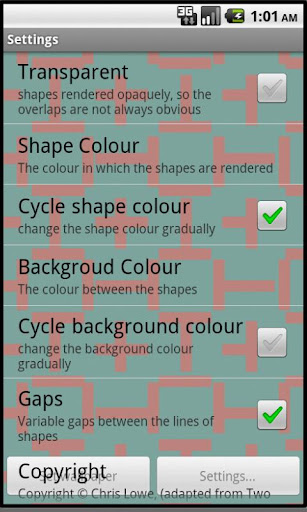 Op Art Live Wallpaper Screen 2