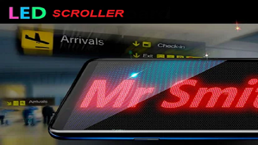 Android application LED scroller screenshort