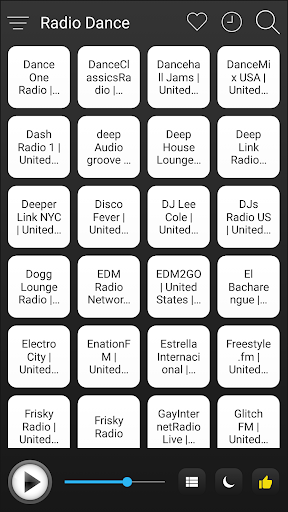 Android application Dance Radio FM AM Music screenshort