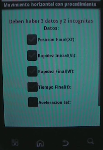 Android application Movimiento horizontal con proc screenshort