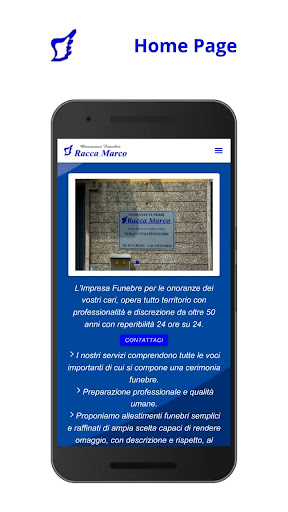 Android application Racca Marco Onoranze Funebri screenshort